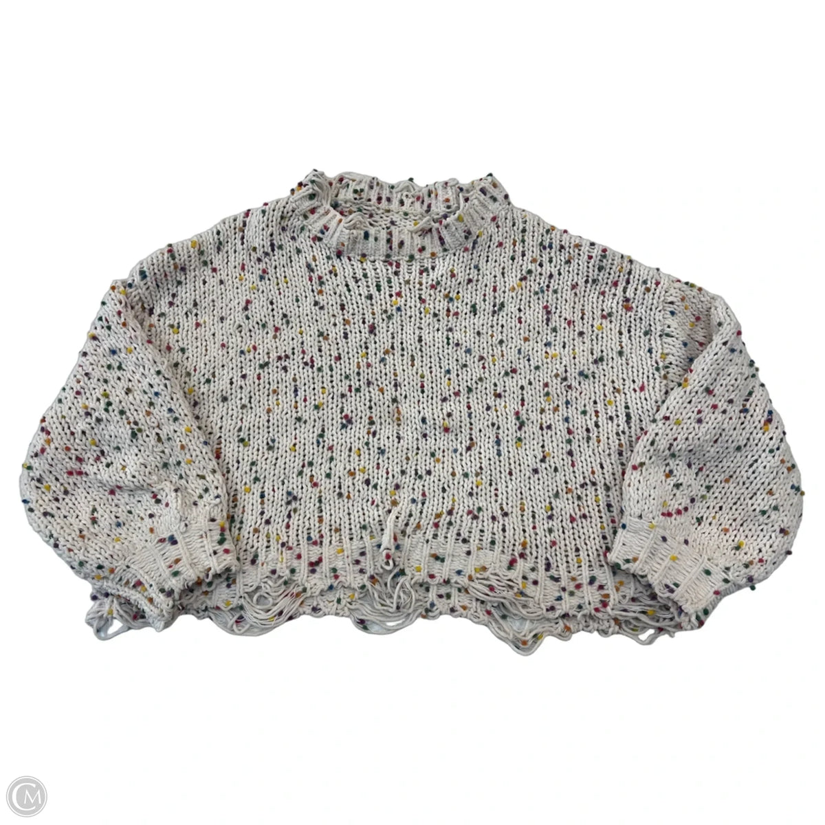 Sweater By Clothes Mentor In Beige, Size: M
