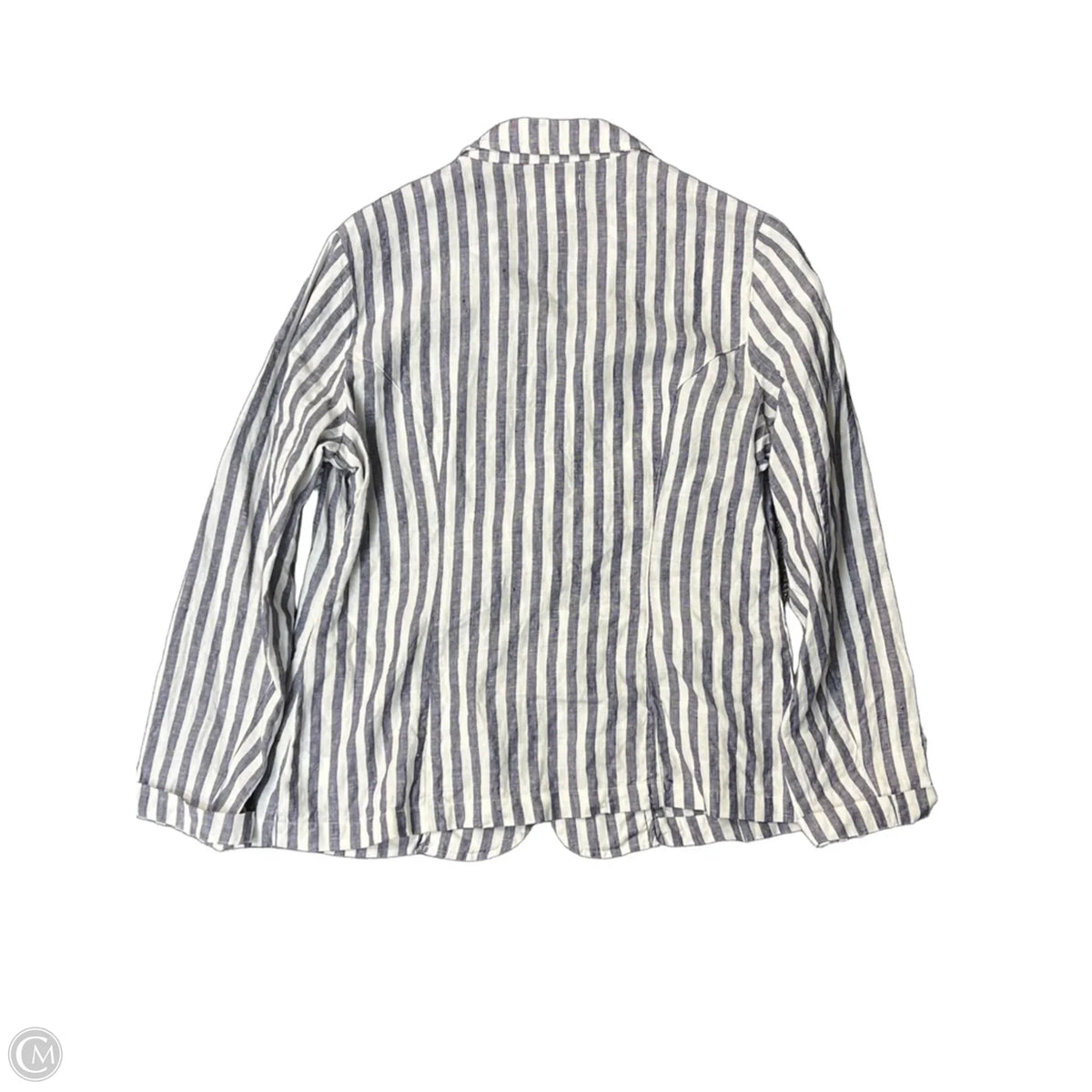 Blazer By British Khaki In Striped Pattern, Size: M