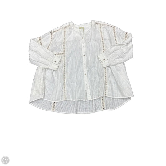 Top 3/4 Sleeve By Cma In Cream, Size: Osfm