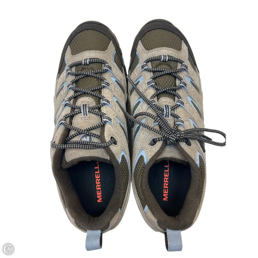 Shoes Hiking By Merrell In Grey, Size: 10