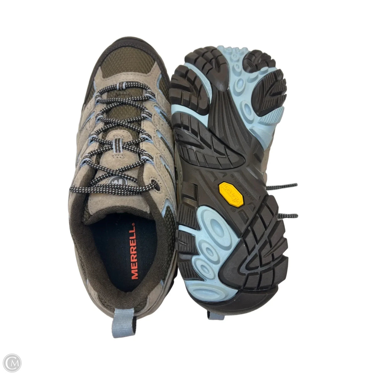 Shoes Hiking By Merrell In Grey, Size: 10