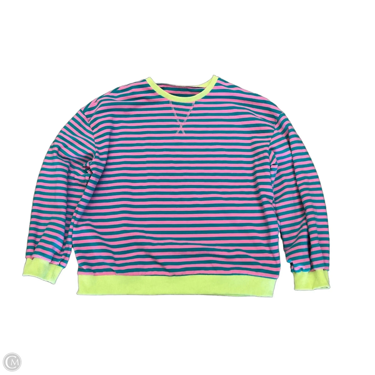 Top Long Sleeve Basic By Clothes Mentor In Striped Pattern, Size: Xl