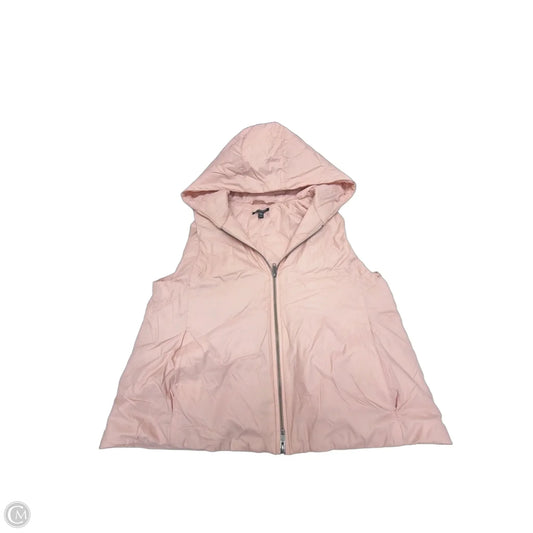 Vest Puffer & Quilted By Eileen Fisher In Pink, Size: Mp