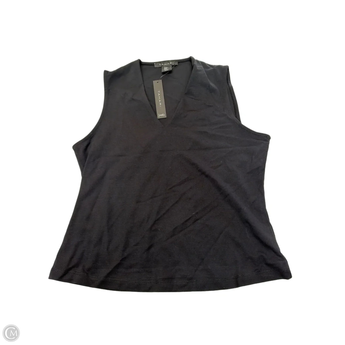 Tank Top By Tahari In Black, Size: M