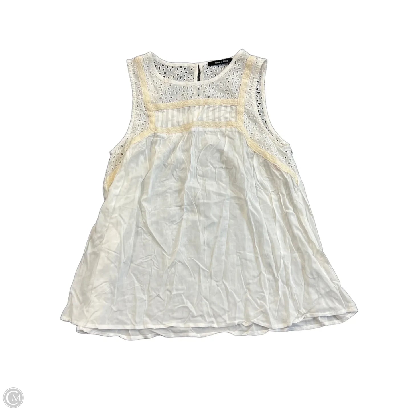 Tank Top By Doe & Rae In White, Size: S
