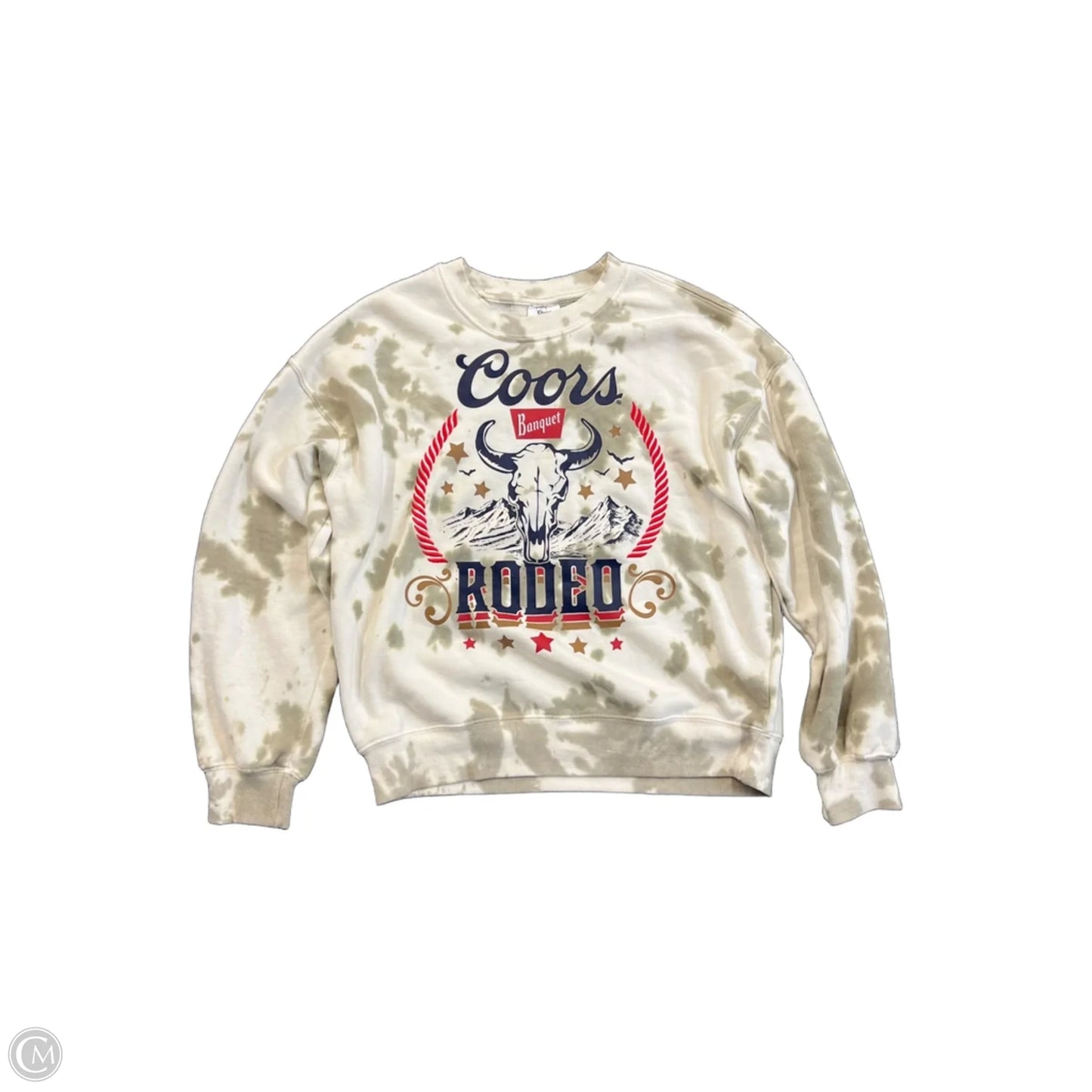 Sweatshirt Crewneck By Clothes Mentor In Tie Dye Print, Size: Xs