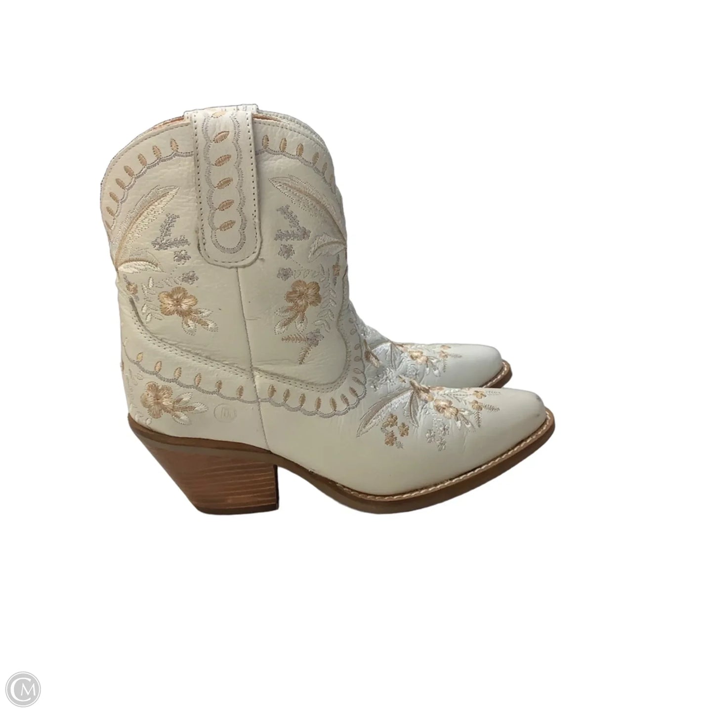 Boots Leather By Dingo In Floral Print, Size: 7