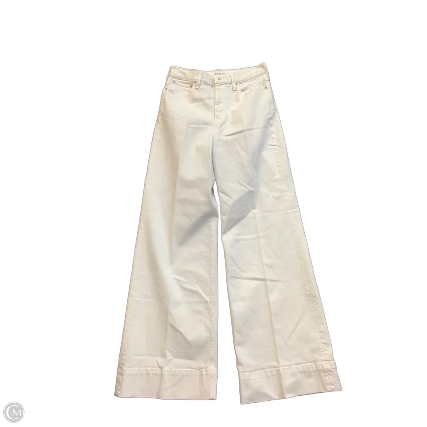 Jeans Straight By J. Crew In White, Size: 28