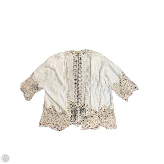 Cardigan By Democracy In Cream, Size: Xl