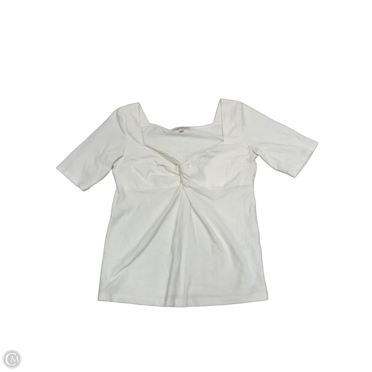 Top Short Sleeve By Nation In White, Size: S