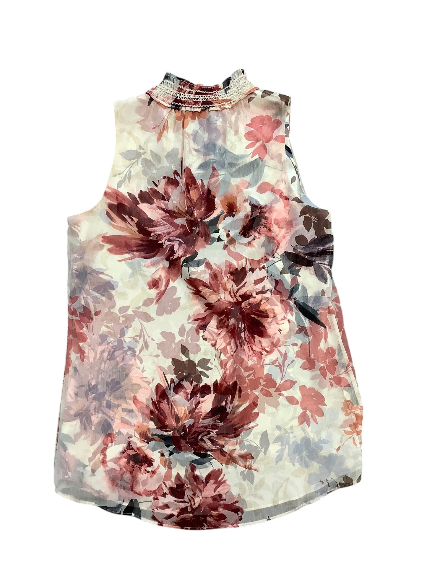 Top Sleeveless By White House Black Market In Floral Print, Size: Xs