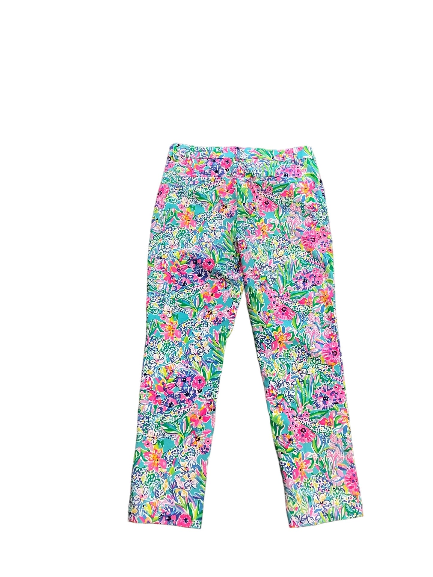 Floral Print Pants Designer Lilly Pulitzer, Size 8