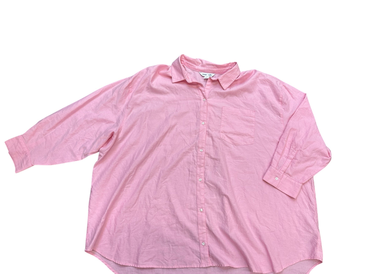 Top Long Sleeve By Old Navy In Pink, Size: 3x