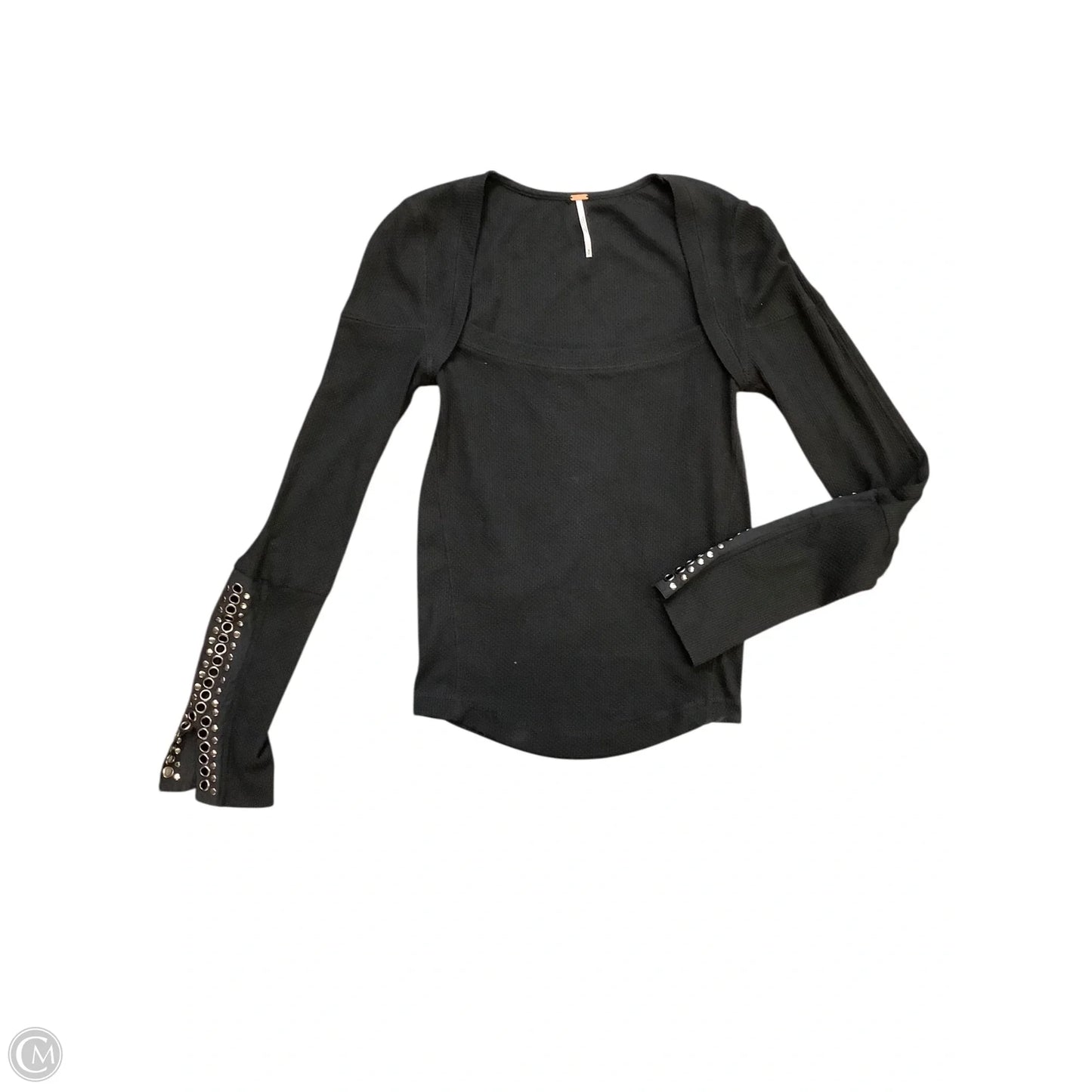 Top Long Sleeve By Free People In Black, Size: S