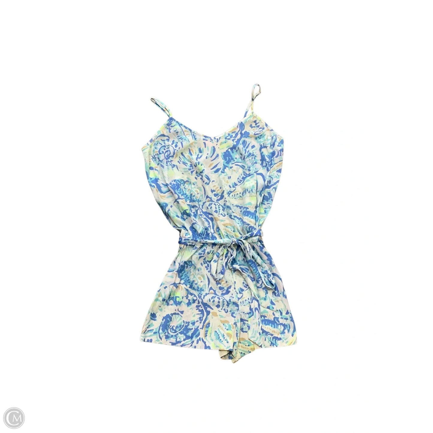 Romper Designer By Lilly Pulitzer In Blue, Size: M