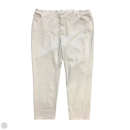 Jeans Straight By J. Jill In Cream, Size: 22