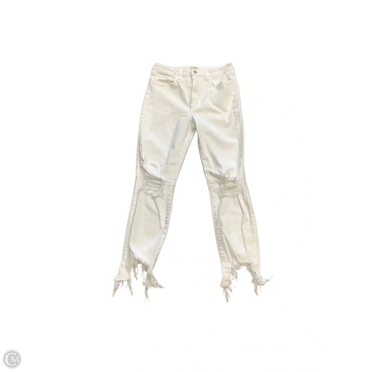 Jeans Straight By L Agence In White, Size: 6 (28)