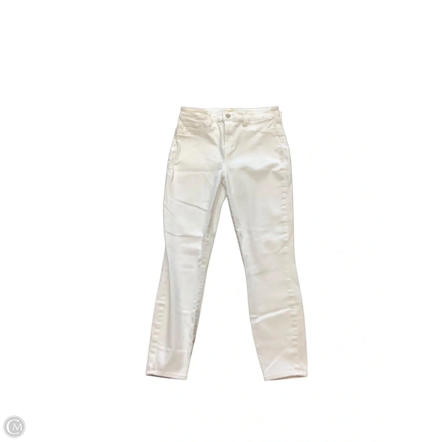 Jeans Straight By L Agence In White, Size: 8