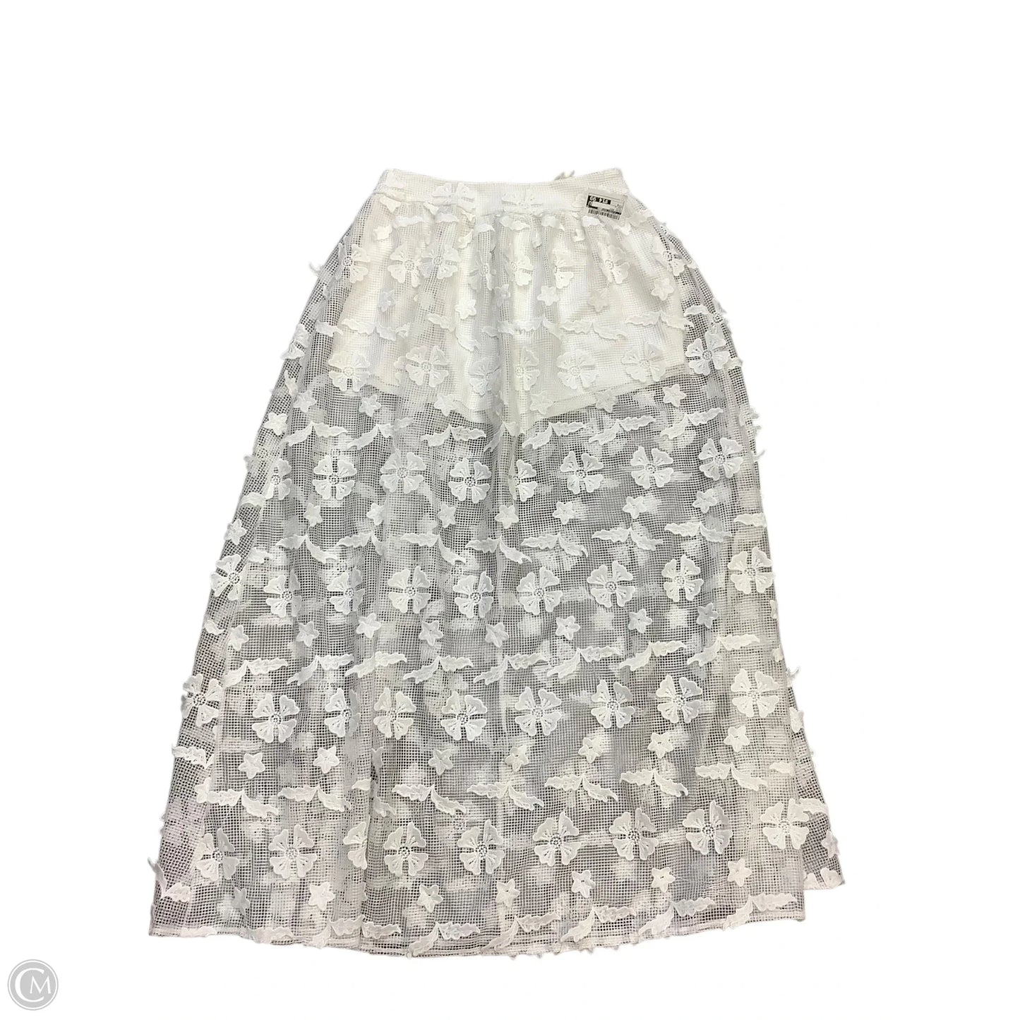 Skirt Maxi By Clothes Mentor In White, Size: M