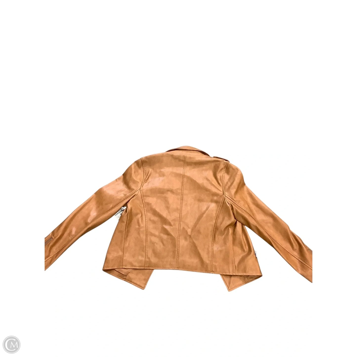 Jacket Leather By Skies Are Blue In Tan, Size: S