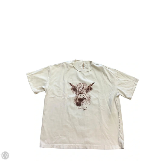 Top Short Sleeve By We The Free In Tan, Size: S