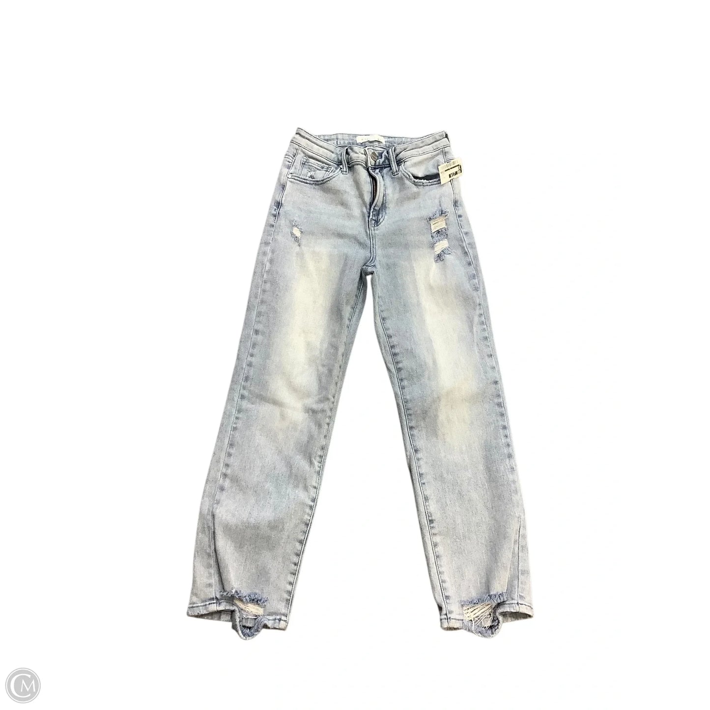 Jeans Straight By Risen In Blue Denim, Size: 4