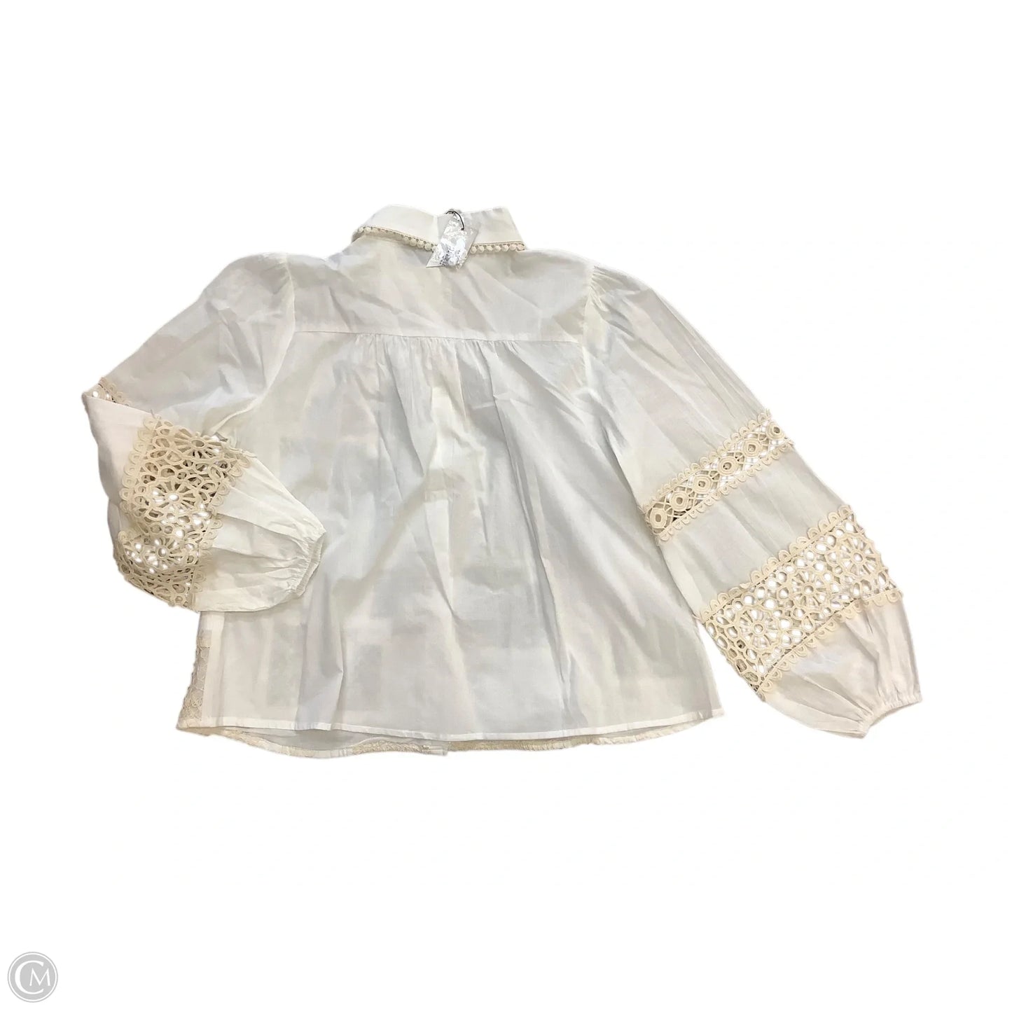 Blouse Long Sleeve By Strut & Bolt In White, Size: M