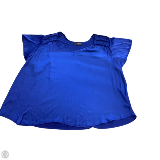 Blouse Sleeveless By Lane Bryant In Blue, Size: 3x