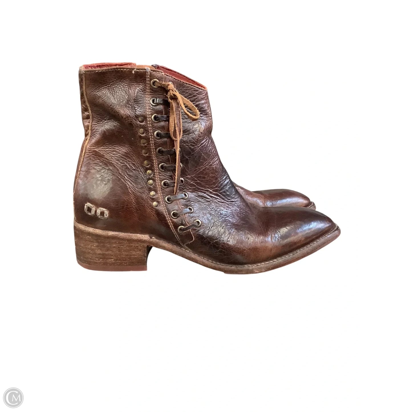 Boots Ankle Flats By Bed Stu In Brown, Size: 9.5