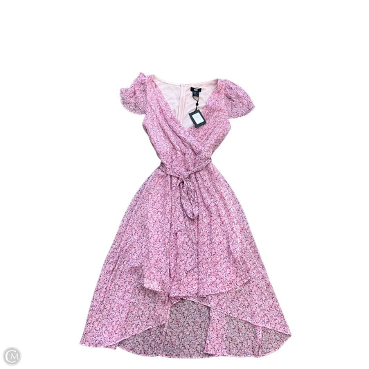 Dress Party Long By Dkny In Pink & Purple, Size: 10