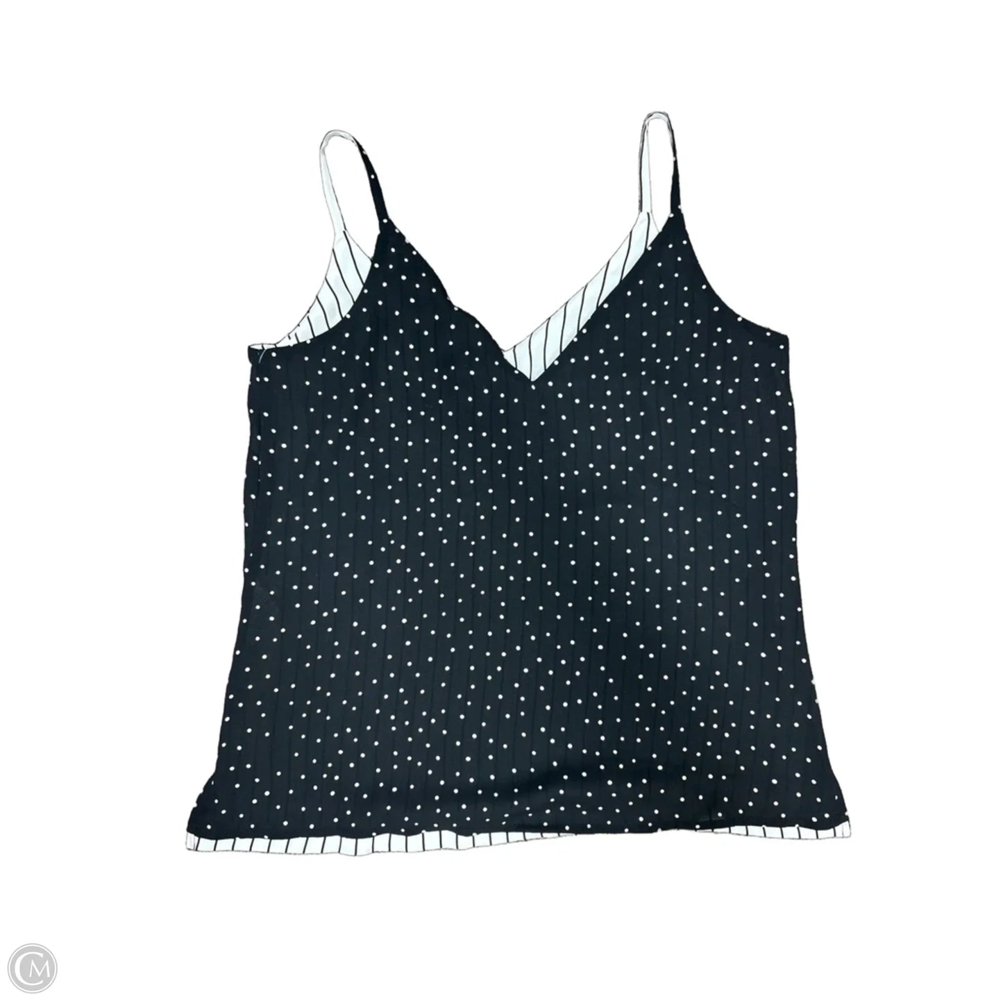 Blouse Sleeveless By White House Black Market In Black & Cream, Size: S