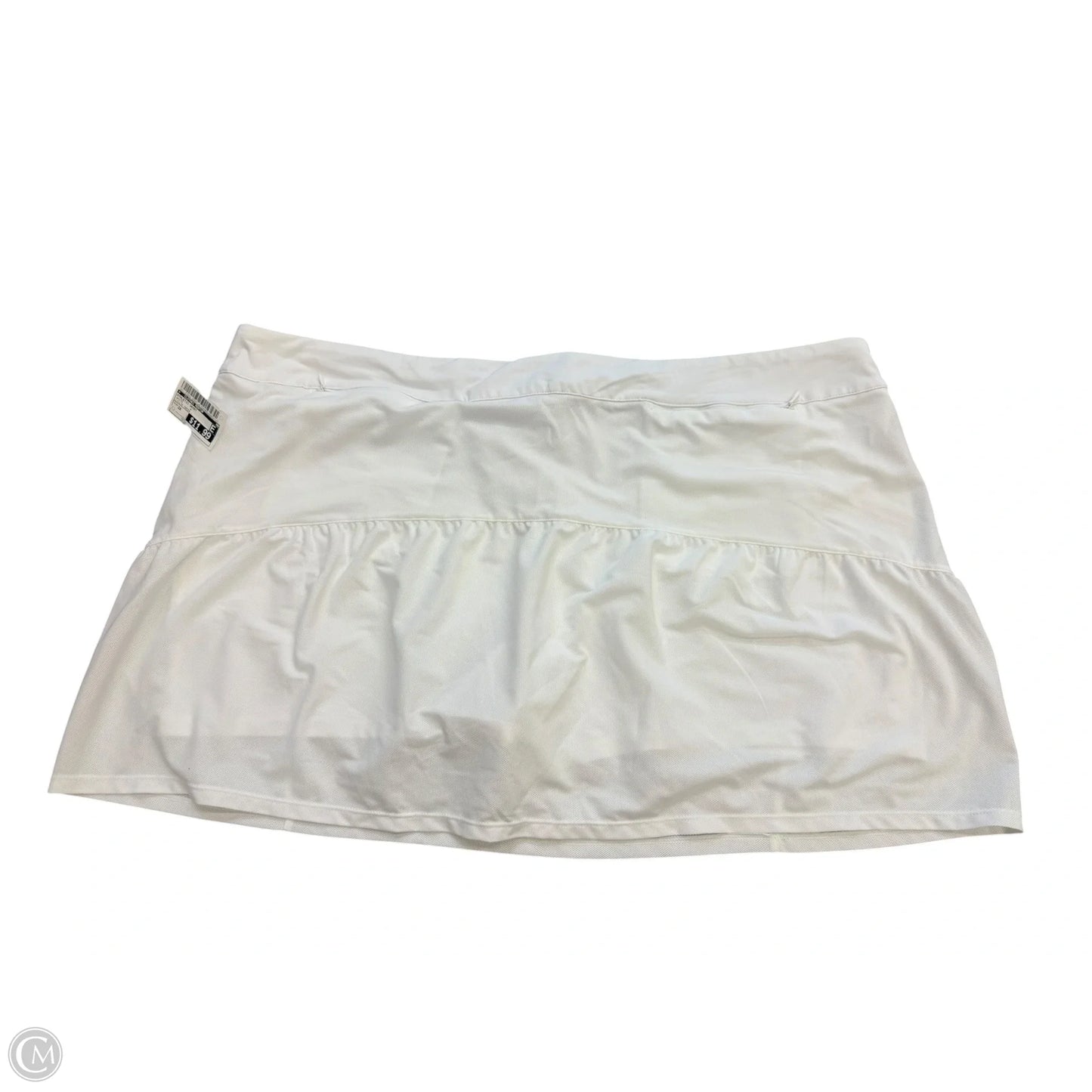 Athletic Skort By Clothes Mentor In White, Size: 2x