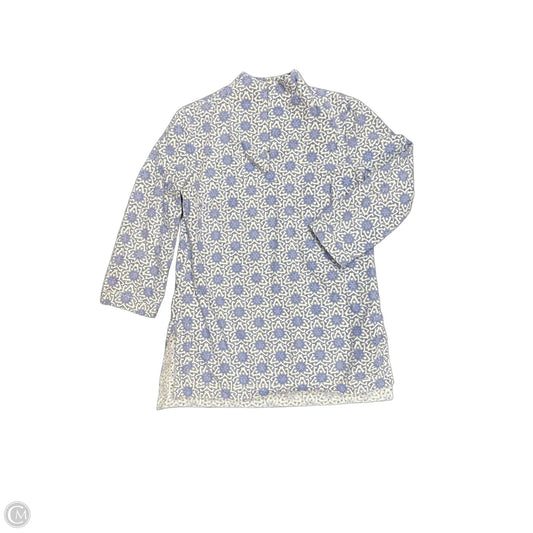 Tunic Designer By Tory Burch In Blue & Cream, Size: 6