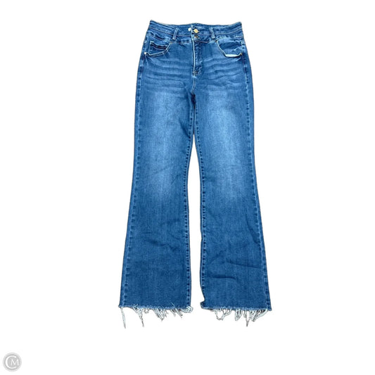 Jeans Wide Leg By Risen In Blue Denim, Size: 12