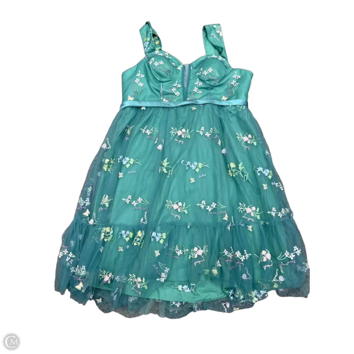 Dress Casual Maxi By Clothes Mentor In Green, Size: 3x