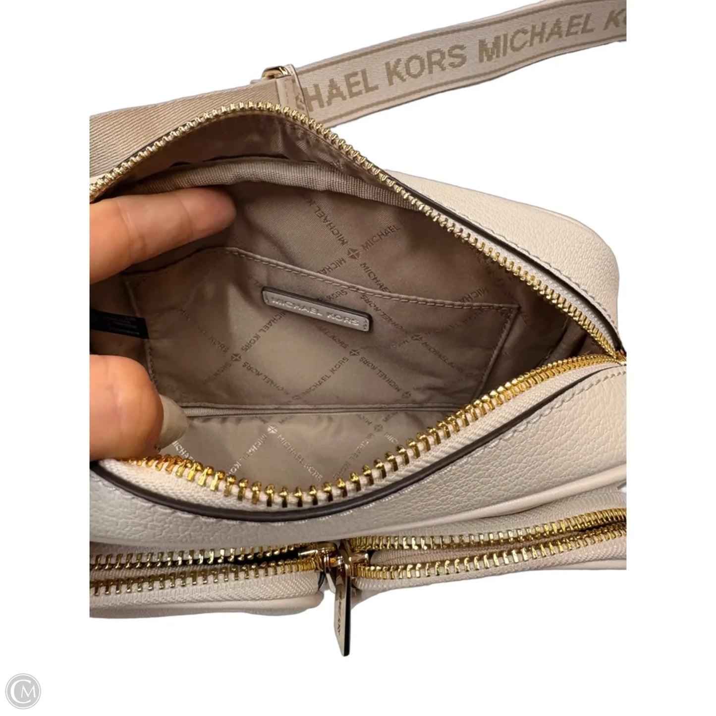 Crossbody Designer By Michael Kors, Size: Medium