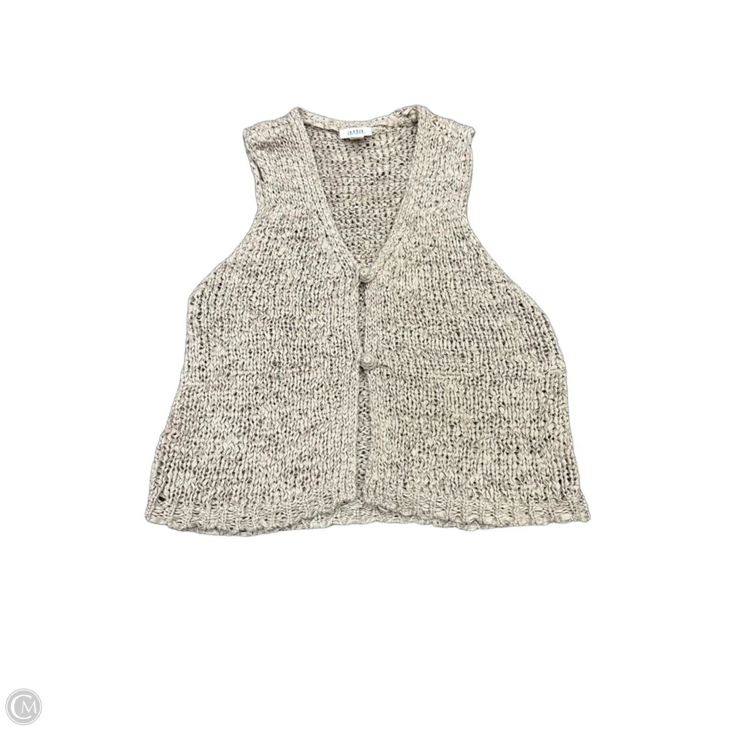 Vest Sweater By Ana In Tan, Size: L
