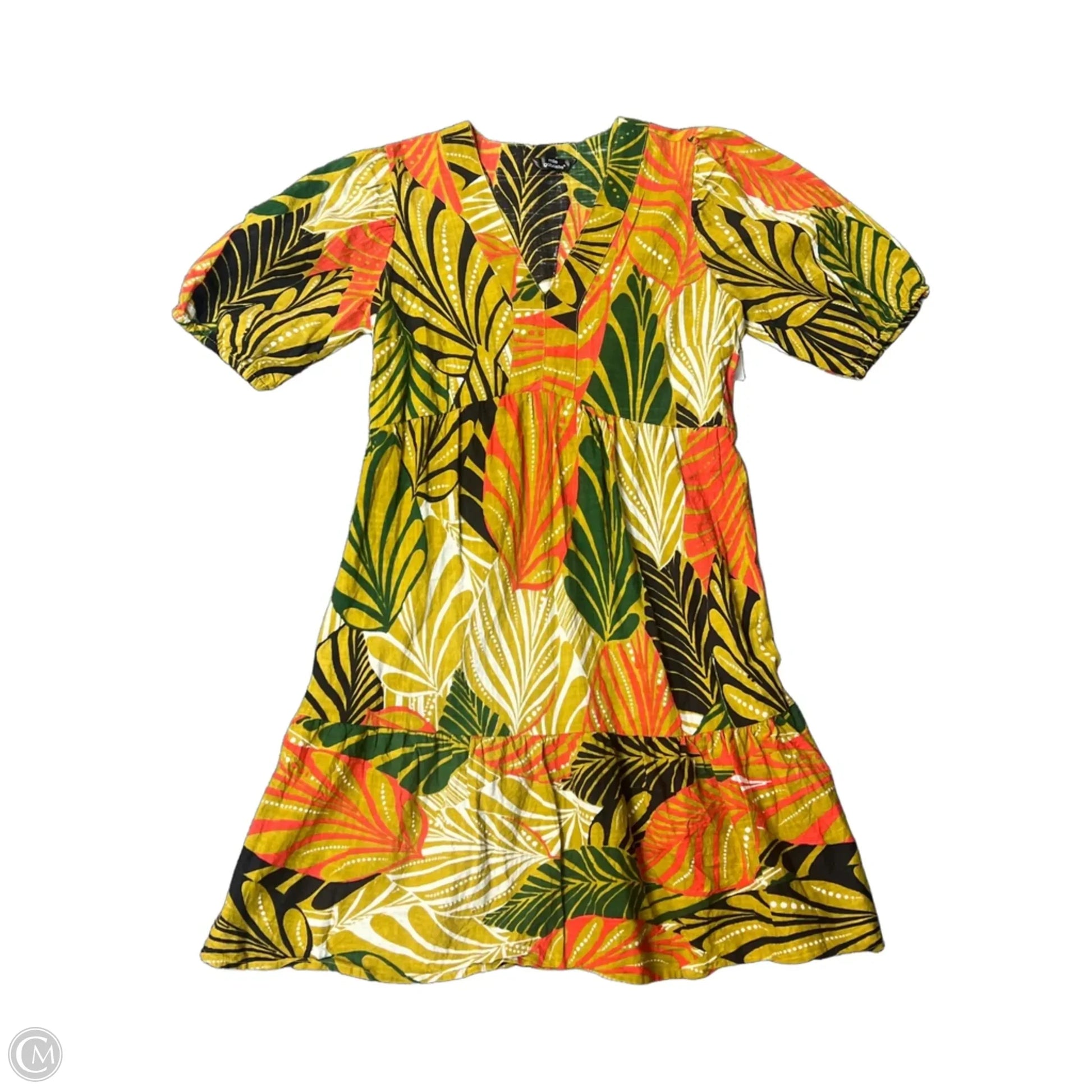 Dress Casual Short By Mlle Gabrielle In Green, Size: S