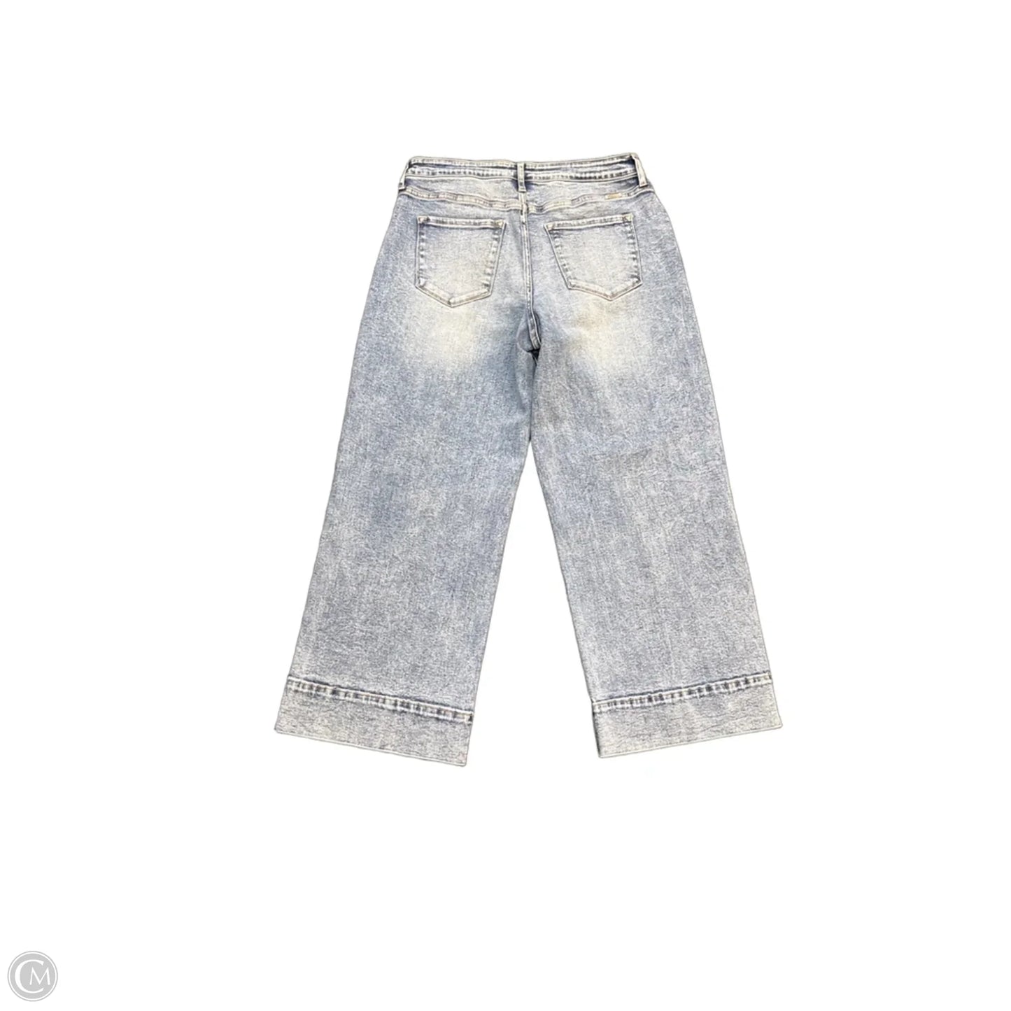 Jeans Flared By Kancan In Blue Denim, Size: 12