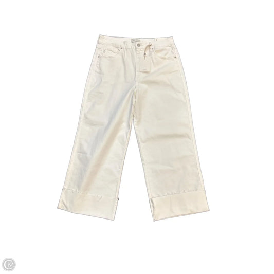 Jeans Wide Leg By Kancan In White Denim, Size: 12