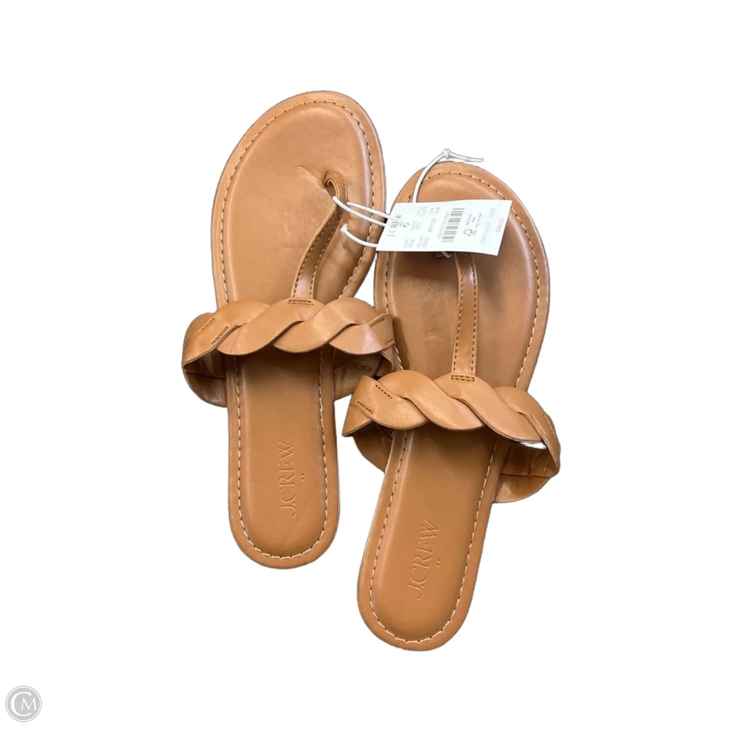 Sandals Flip Flops By J. Crew In Tan, Size: 8