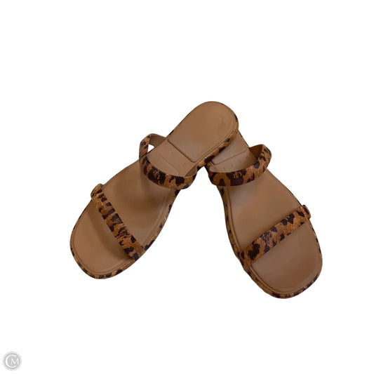 Sandals Flats By Reef In Animal Print, Size: 9