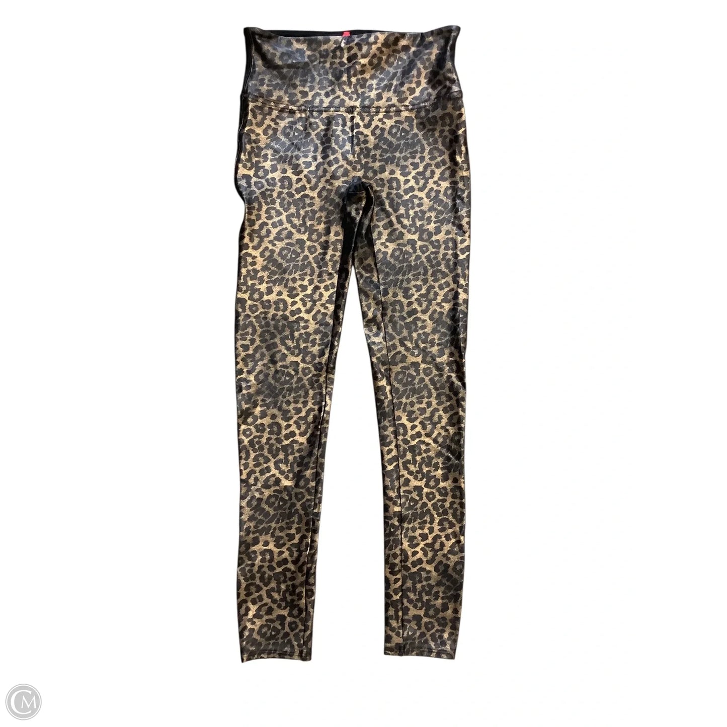 Athletic Leggings By Spanx In Brown, Size: M