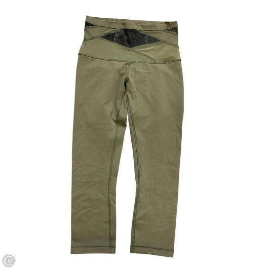 Athletic Capris By Lululemon In Green, Size: 6