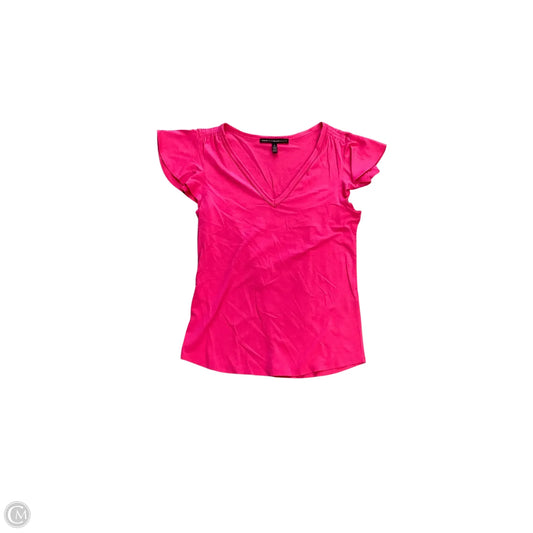 Top Short Sleeve Basic By White House Black Market In Pink, Size: S