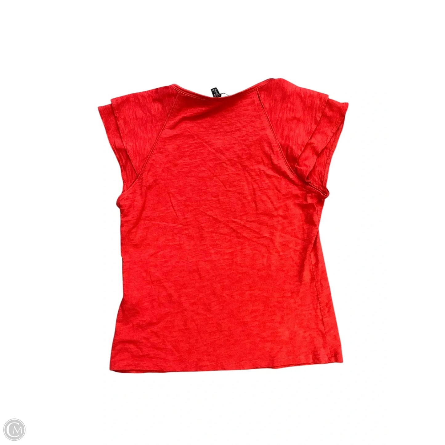 Top Short Sleeve Basic By White House Black Market In Red, Size: S