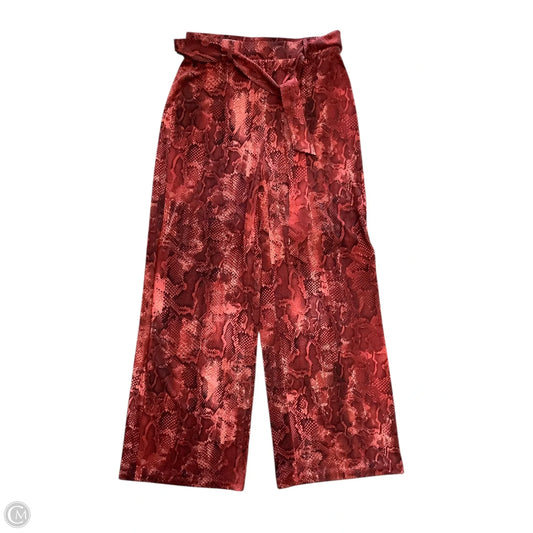 Pants Wide Leg By White House Black Market In Red, Size: Xs