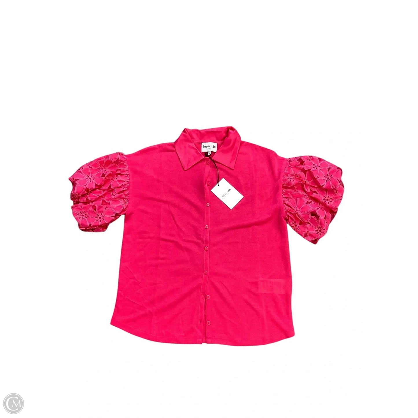 Top Short Sleeve By Cma In Pink, Size: S