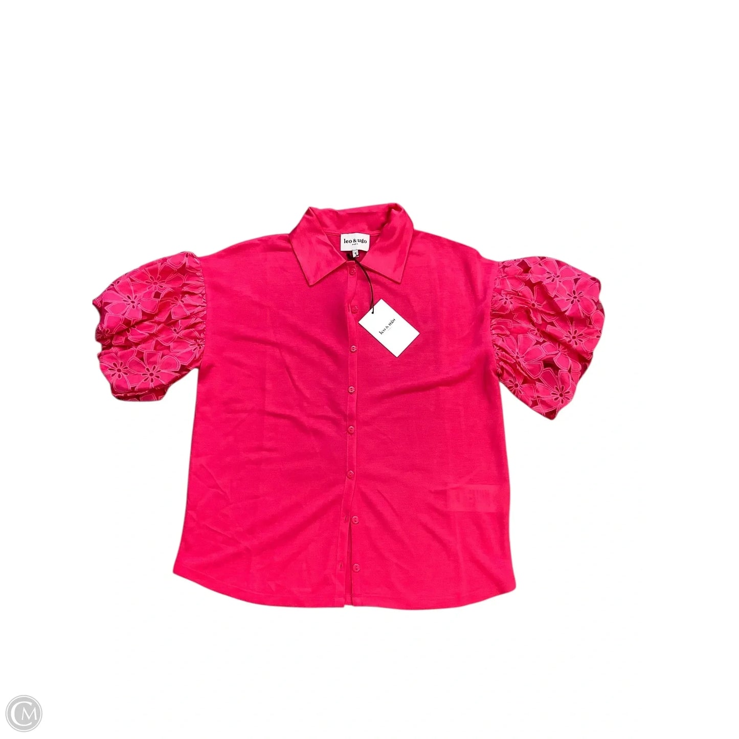 Top Short Sleeve By Cma In Pink, Size: S