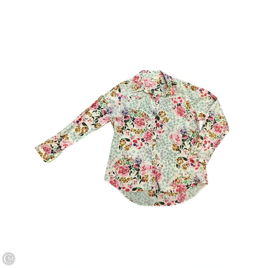 Top Long Sleeve By Cmc In Floral Print, Size: 1x